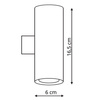 Torre kinkiet złoty LP-108/1W GD