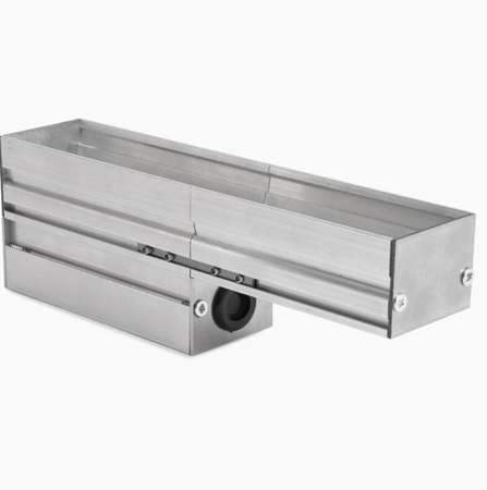 Profil LED HR-MAX srebrny anodowany do budowy opraw najazdowych KLUŚ 1m