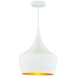 Lampa wisząca MODERN  B-W Biało-złoty E27