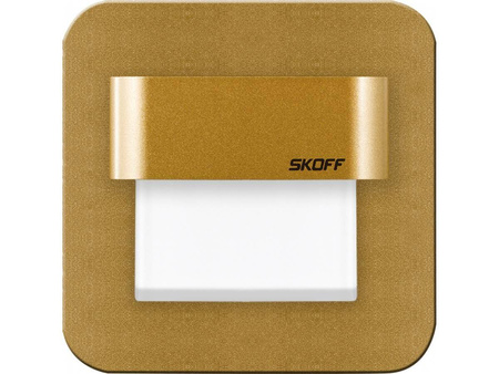 Oprawa schodowa SALSA  LED Light Skoff 0,8W 10V DC IP66 mosiądz mat b. neutralna