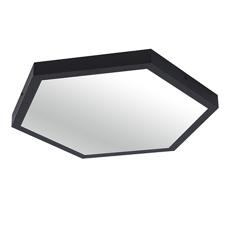 Panel LED Natynkowy HEXAGON BY-SLS-6C Plaster Miodu 40W Czarny