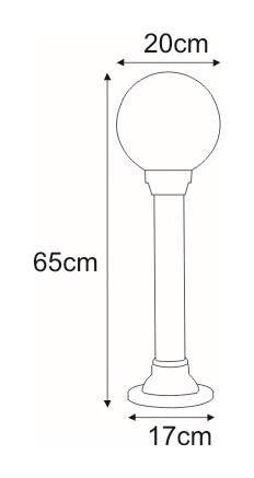 Lampa ogrodowa stojąca K-ML-OGROD 200 0.4 KL. PRYZMAT z serii AS