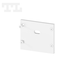 Zaślepka aluminiowa biała P22-2, P22-3, P22-7, GK22-7 z otworem (wkręty w komplecie) (nr kat 7722213)