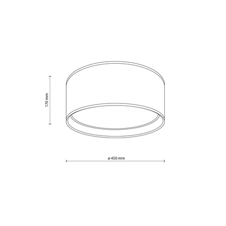 Lampa sufitowa BILBAO White/Gold 4xE27 450