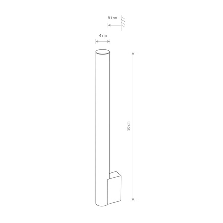 Nowodvorski Kinkiet ICE TUBE LED M 