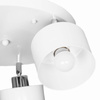 Lampa sufitowa plafon na 3 klosze biała metalowa