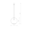 Nowodvorski Lampa wisząca szklana kula SPHERE XL 