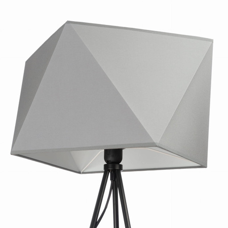 Lampa podłogowa NEPTUN trójnóg z abażurem szary diament