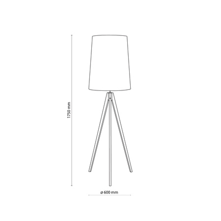 Tk Lighting WALZ BLACK 1xE27