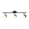 Lampa ścienno-sufitowa ruchoma LED RAWI 3 Czarna 3000K
