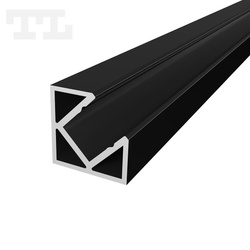 Profil LED P3-5 wąski narożny Linia Mikro Profil 2000 mm czarny lakierowany (nr kat 863513)