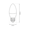 Żarówka LED 7W E27 C37 4000K