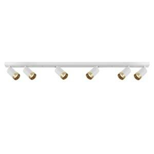 Lampa ścienno-sufitowa ARRAS 6 biało-złota GU10