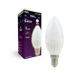 Żarówka  E14 LED 7W ŚWIECZKA 700lm 3000K CERAMIKA  INQ