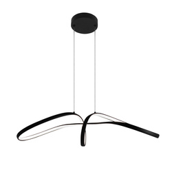 Lampa wisząca LED o finezyjnym kształcie, czarna K-8234 z serii SNOW