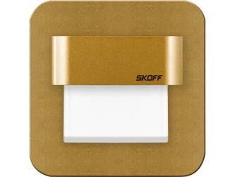 Oprawa schodowa Salsa LED Light Skoff 1,8W 230V AC mosiądz mat b. ciepła