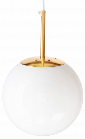 Lampa wisząca sufitowa szklana PANDORA mleczna biała
