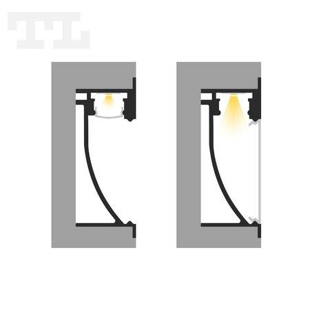 LED P26-2 Profil 2000 mm anod (nr kat 8626202)