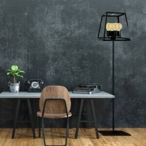 Lampa podłogowa FINLAND Czarna E27x4