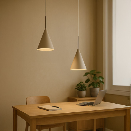 Lampa wisząca CAPITAL TAUPE Ø17cm 1xGX53 Kaszmir