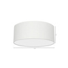 Lampa sufitowa ALBION BIEL / BAWEŁNA 2xE27