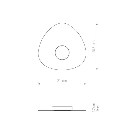 Nowodvorski Plafon metalowy czarny ORGANIC