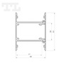 LED P23-10 Profil 2000 mm czarny lakierowany (nr kat 86231013)