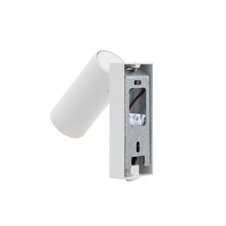 Nowodvorski Kinkiet FOURTY z włącznikiem miniGU10 wys.17cm szer.10cm | Biały 11764