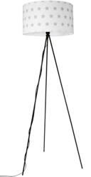 Lampa podłogowa NEPTUN z białym abażurem w gwiazdki