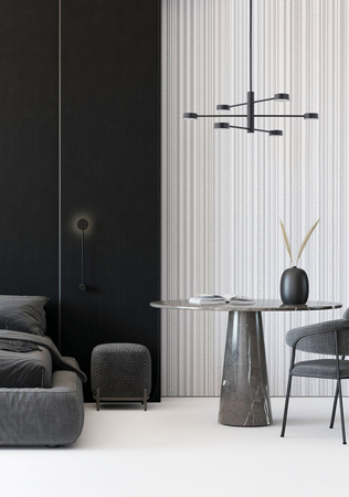 Nowodvorski Kinkiet czarny metalowy ORBIT 