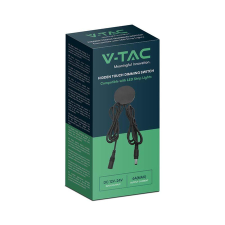 Włącznik Dotykowy Ukryty Podblatowy Meblowy V-TAC Czarny VT-2412