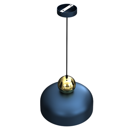 Lampa Wisząca HARALD GOLD/NAVY BLUE  1xE27