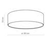 Lampa sufitowa 4 x E27  Plafon różówy okrągły