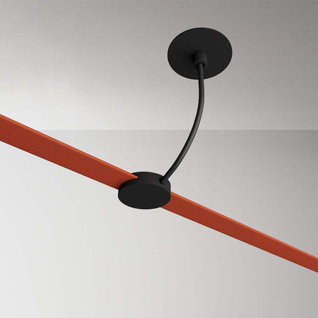 Mocowanie Natynkowe z przewodem i rozetą 65x1500mm Szynosystem Taśmowy 48V V-TAC Czarne 3 Lata Gwarancji