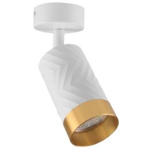 Lampa ścienno-sufitowa ARRAS 1 biało-złota GU10
