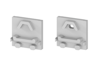 Komplet zaślepek bocznych szarych P5-4 do osłonki C13 (2 szt bez otworu) (nr kat 770541301)