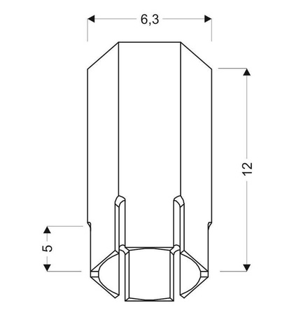 Oprawa sufitowa natynkowa czarna Tuba 2282831