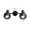 Lampa spot Reus 2xE14 czarna