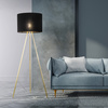 Lampa podłogowa UMBERTO Black/Gold 1xE27