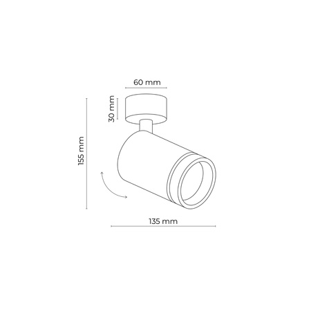 Lampa sufitowa JET White 1xGU10