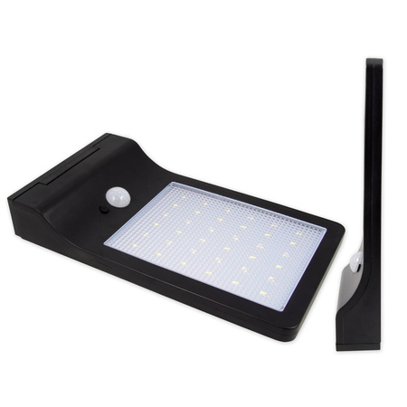 Lampa LED solarna slim czujnik PIR + uchwyt IP65