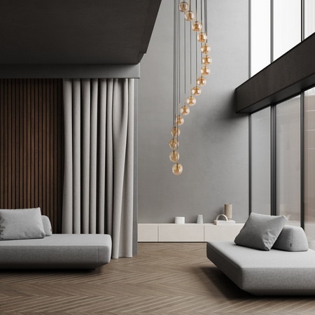 Lampa wisząca AURORA Gold 16xG9