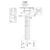  Lampa wisząca Lungo 7xG9 czarna