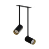 Nowodvorski Lampa podtynkowa czarno złota MONO SURFACE LONG 