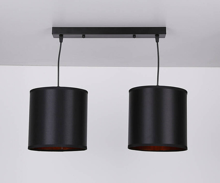 Lampa wisząca czarna 2xE27 Candida P 32-00842