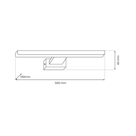 Kinkiet PINTO WHITE 12W 3000K LED 50cm