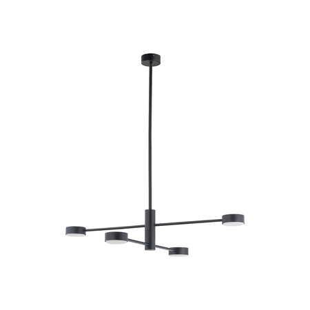 Nowodvorski Lampa wisząca metalowa czarna ORBIT 