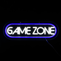 Dekoracja świetlna Neon LED "game zone", 42,5 x 13,7 cm