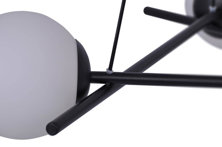 Elegancka lampa wisząca z białymi, matowymi kloszami K-4966 z serii ARTON