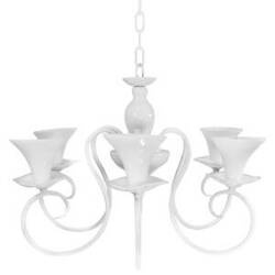 Lampa wisząca biała GLORIA-5 E14x5